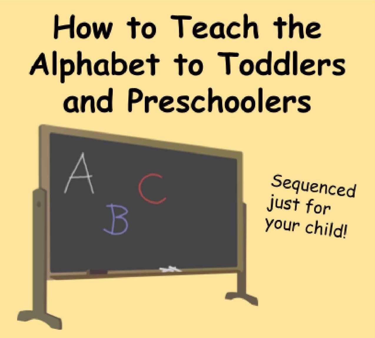 Chalkboard with ABC